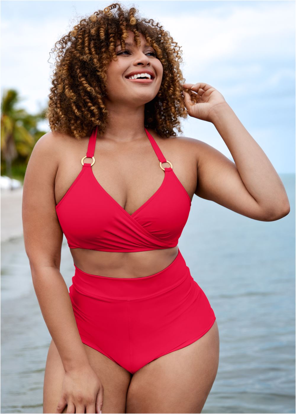 Venus High-Waist Cheeky Swim Shorts Bikini