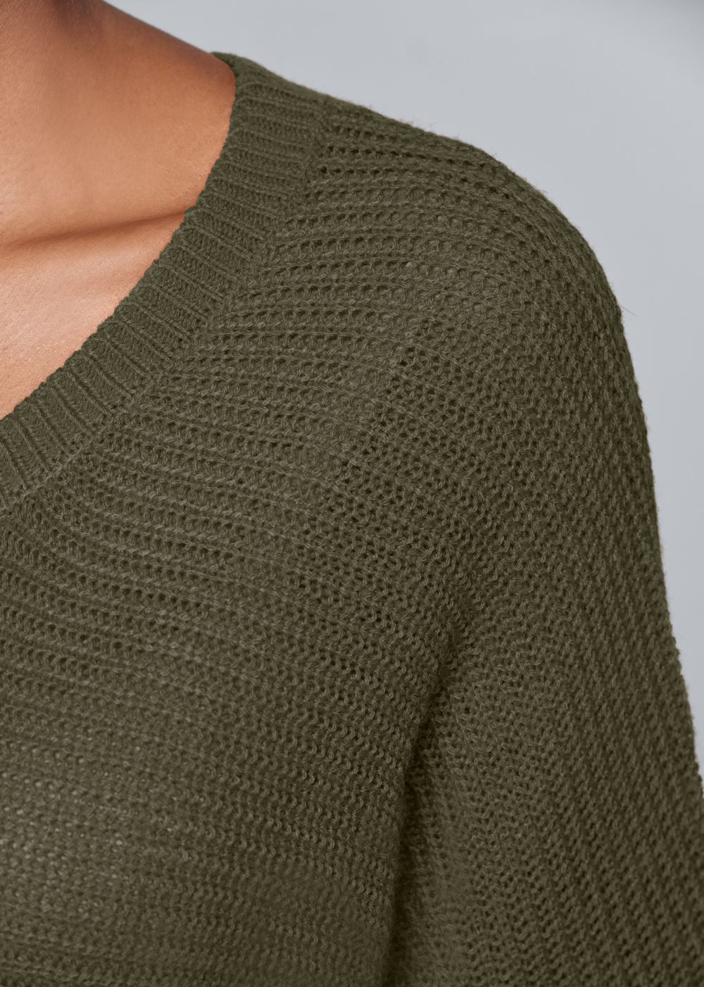 Venus Plus Size Button Back Detail Sweater in Burnt Orange