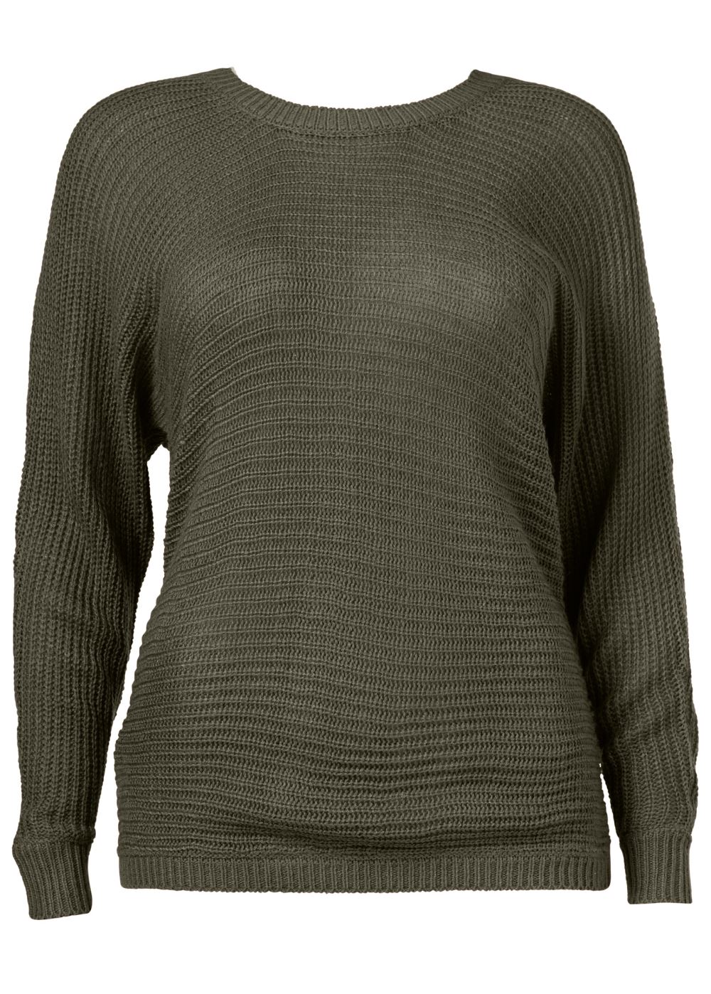 Venus Plus Size Button Back Detail Sweater in Burnt Orange