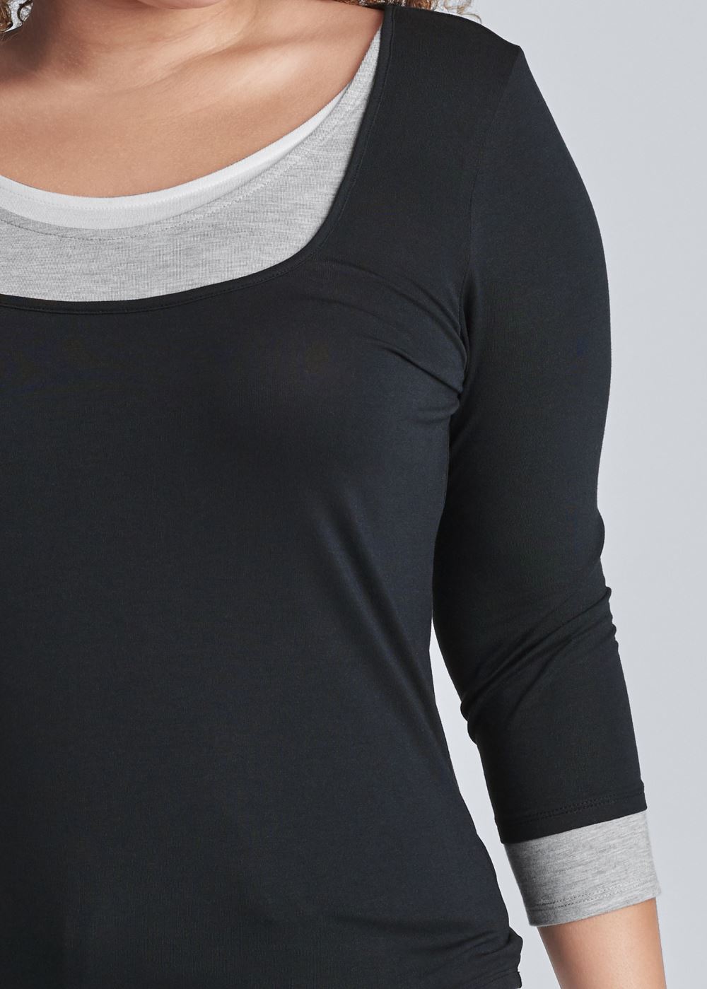 Venus Plus Size Layered Casual Top