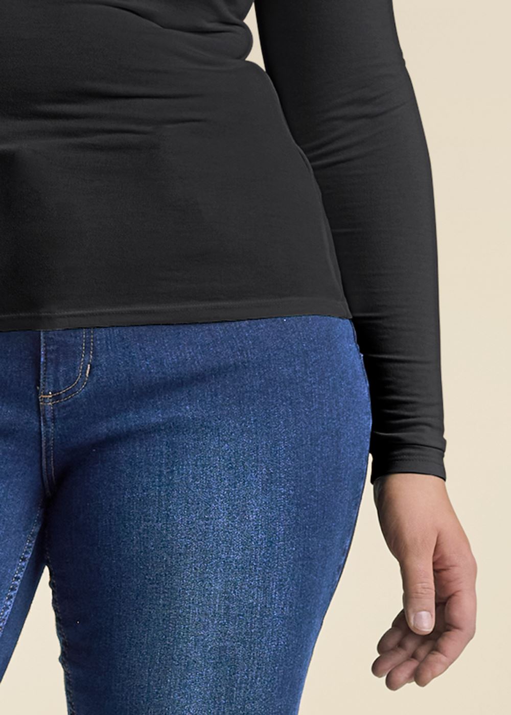 Venus Plus Size Back Cutout Casual Top