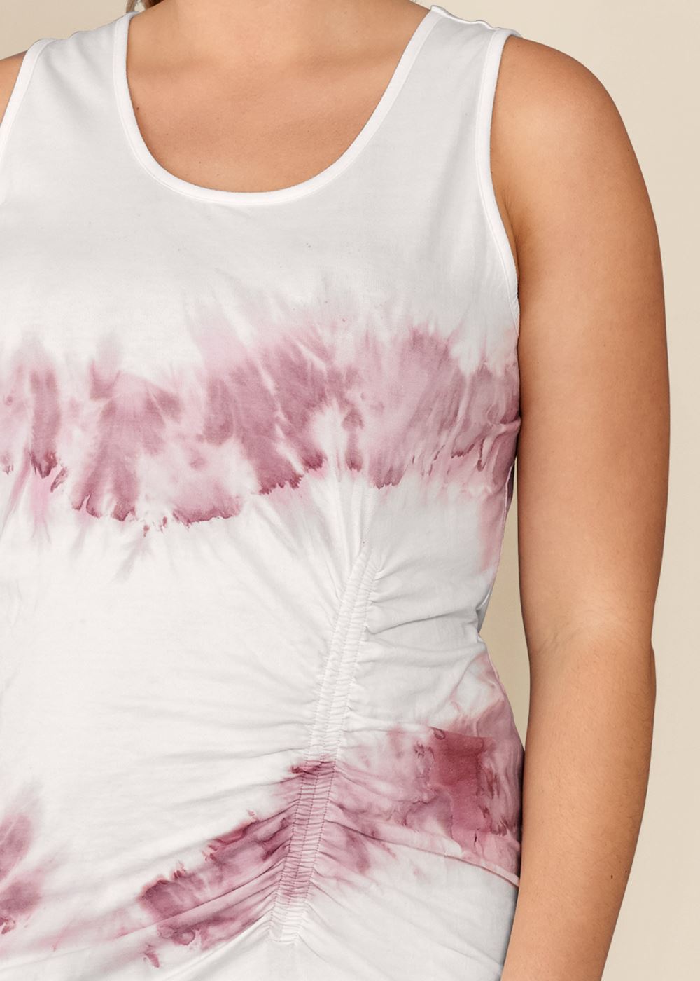 Venus Plus Size Tie Dye Ruched Lounge Dress