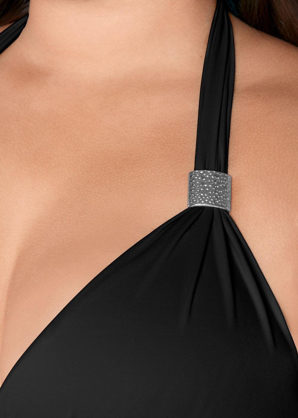 Venus Plus Size Goddess Enhancer Push-Up Top Bikini - Black Beauty