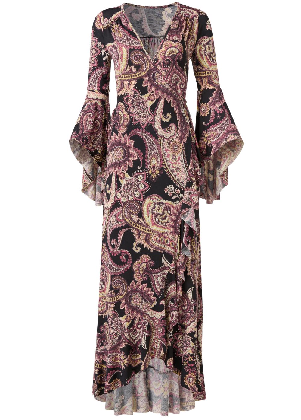 Venus Plus Size Paisley Print Wrap Dress