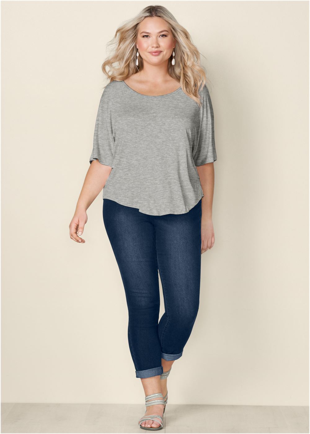 Venus Heather Grey RACERBACK BASIC TOP