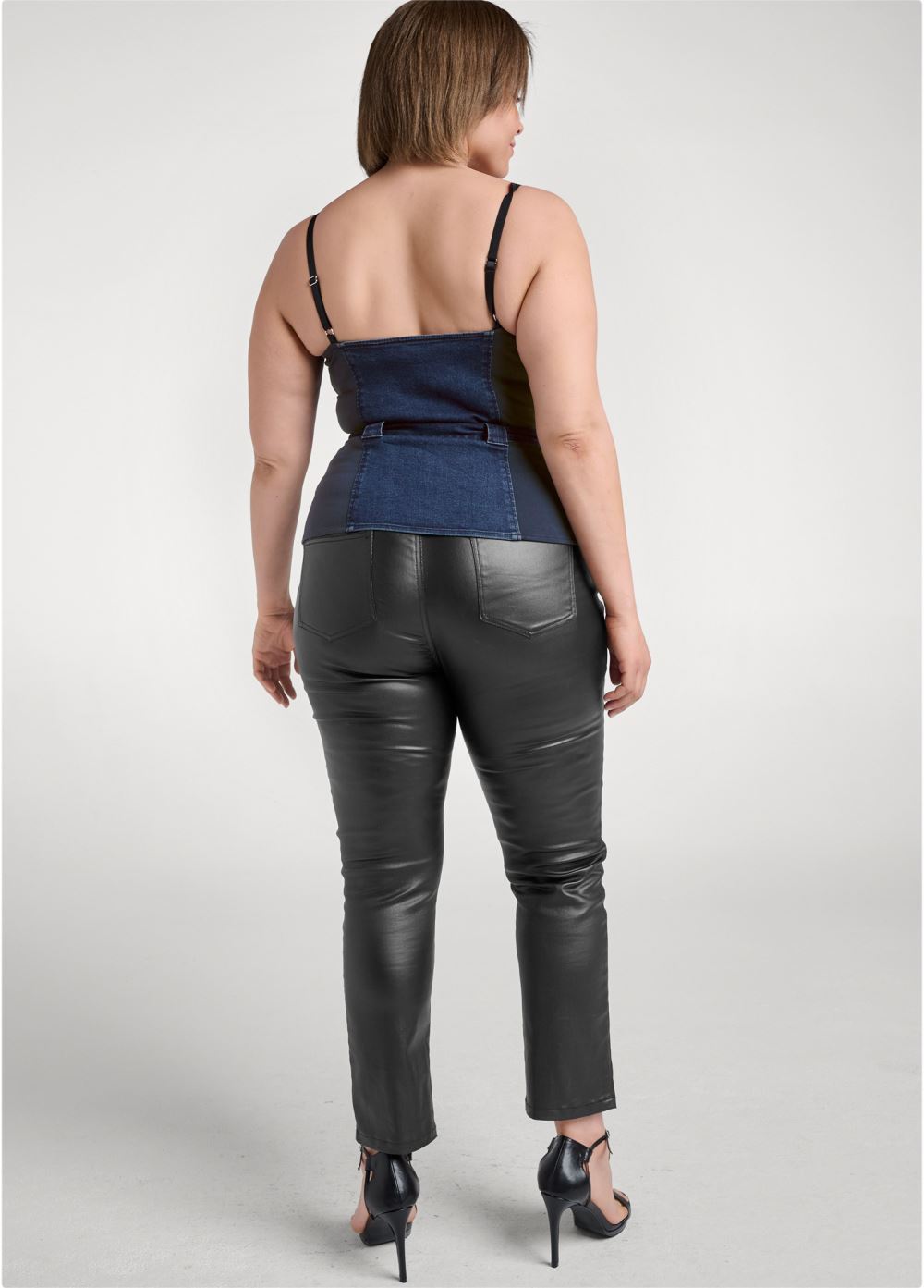 Venus Plus Size Denim Bustier Top