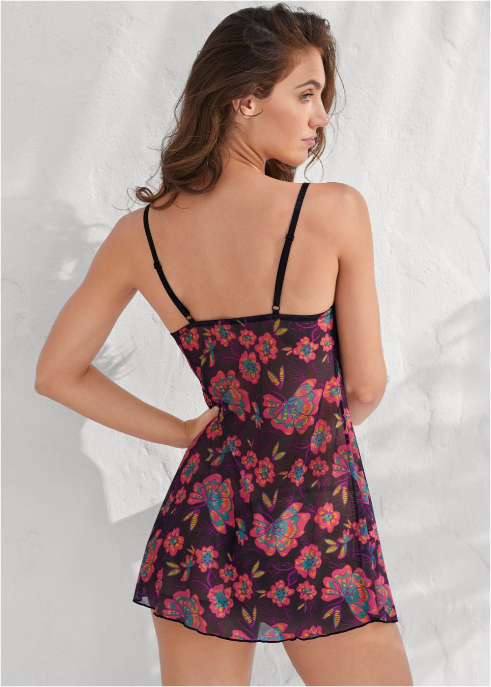 Venus Floral Paradise PRINTED MESH SLIP
