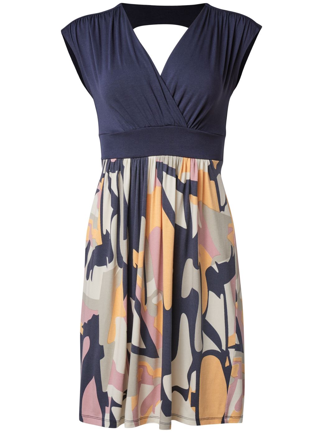 Venus Plus Size Abstract Print Dress