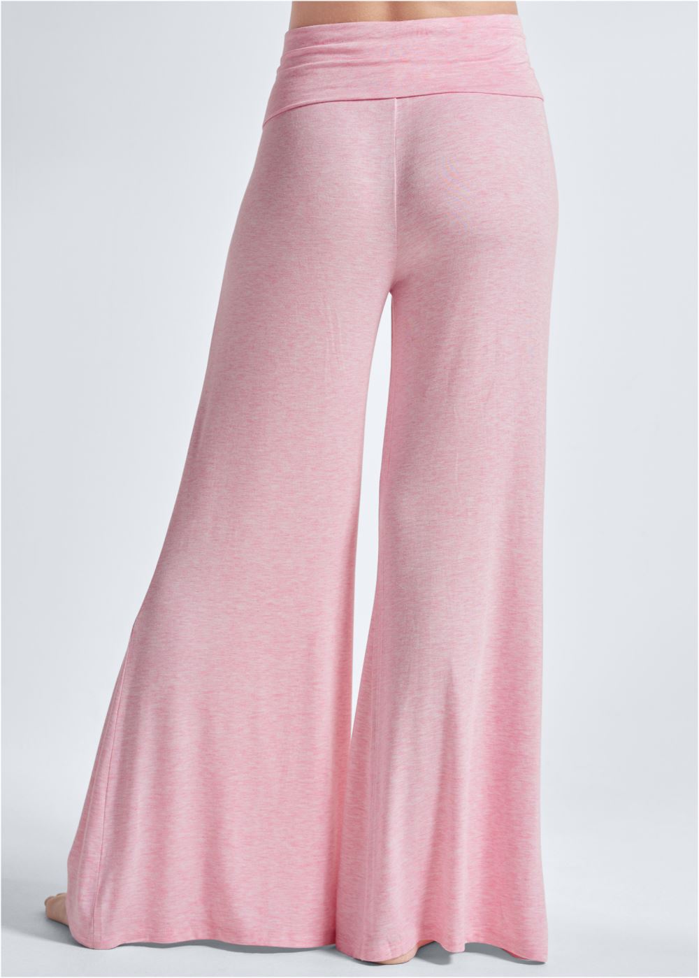 Venus Heathered Pink Palazzo pajama pants
