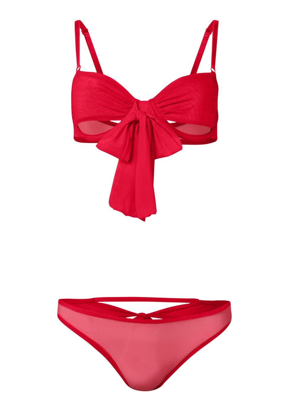 Venus Red UNWRAP ME BRA PANTY