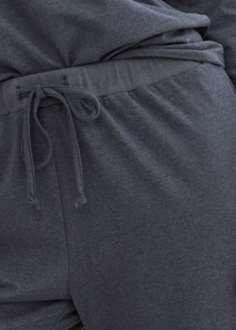 Venus Black Heather HENLEY PAJAMA SET
