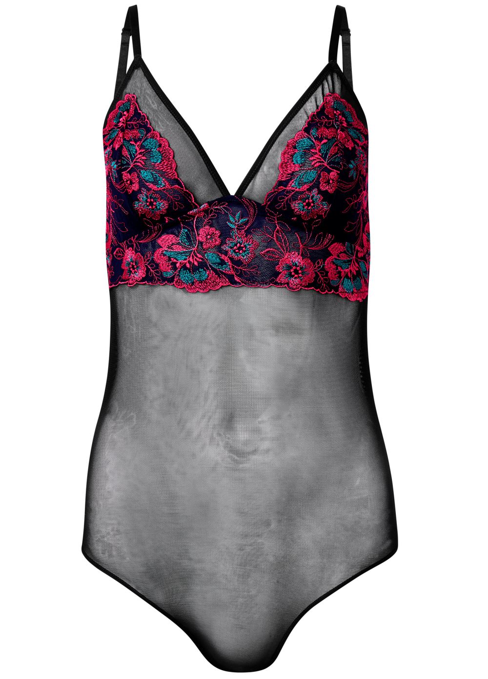 Venus Floral Paradise EMBROIDERED MESH TEDDY