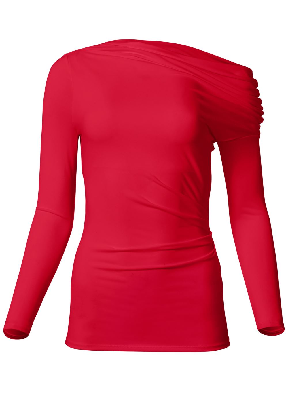 Venus Plus Size Ruched Off-Shoulder Top