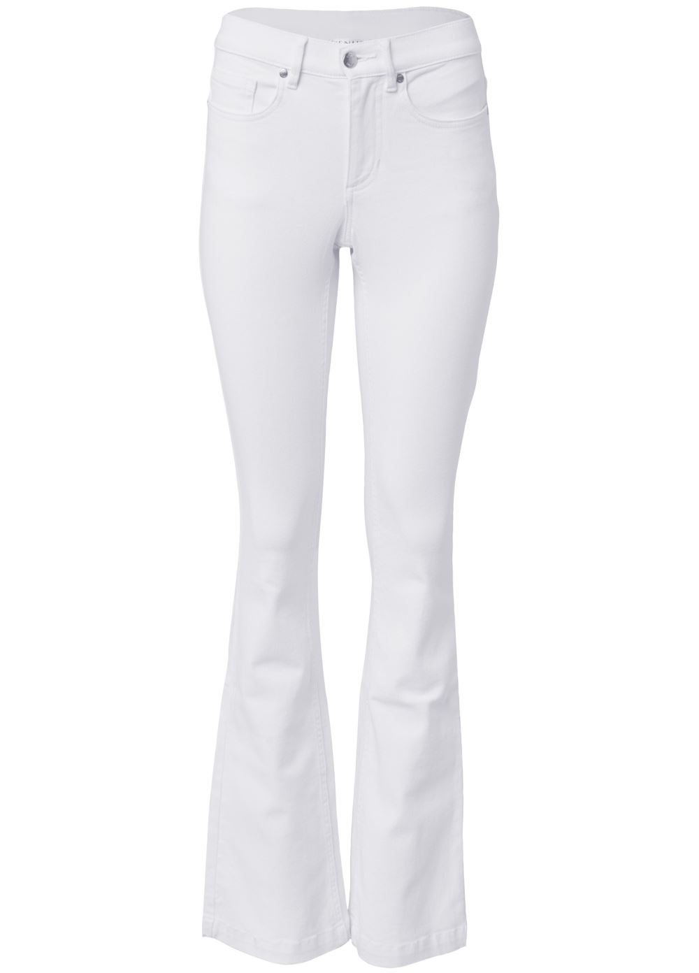 Venus Plus Size Bootcut Jeans in White