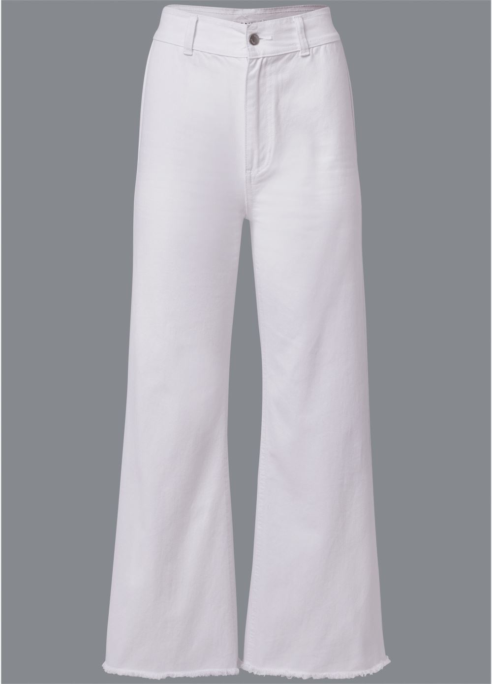 Venus Plus Size New Vintage High Rise Jeans in White Denim