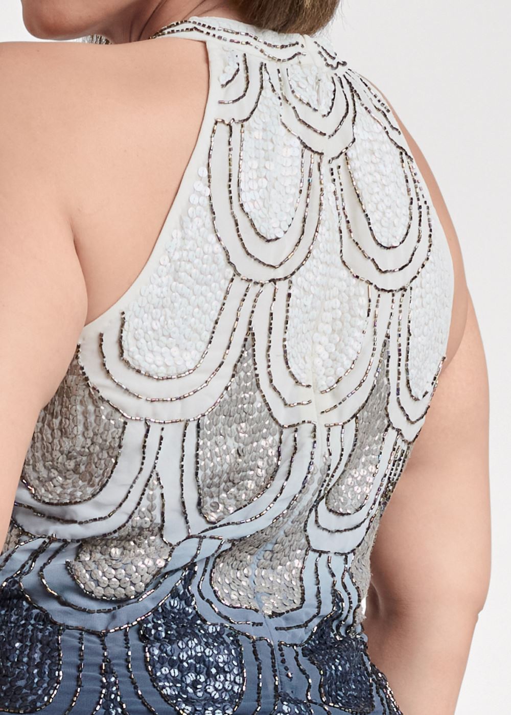 Venus Plus Size Embellished Ombre Top