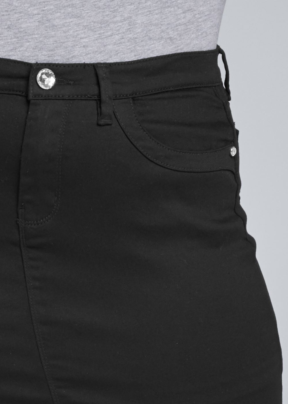 Venus Black MINI JEAN SKIRT