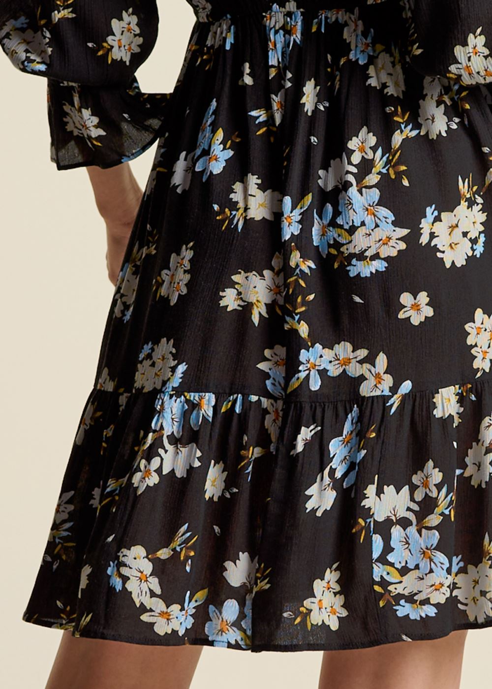 Venus Plus Size Dark Floral Dress