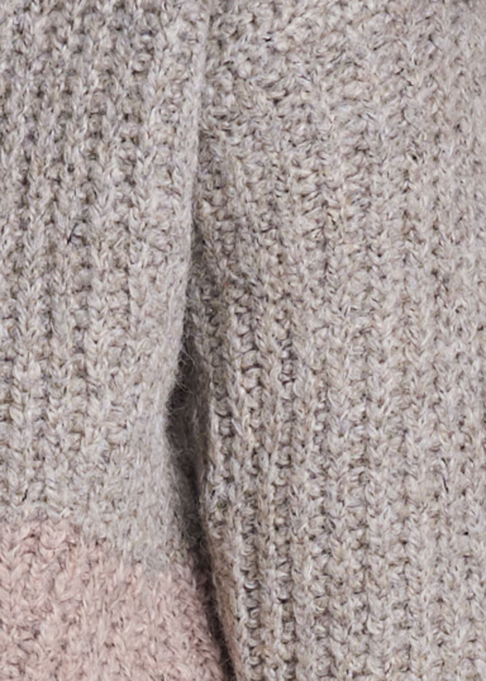 Venus Plus Size Ombre Knit V-Neck Sweater in Pink Multi