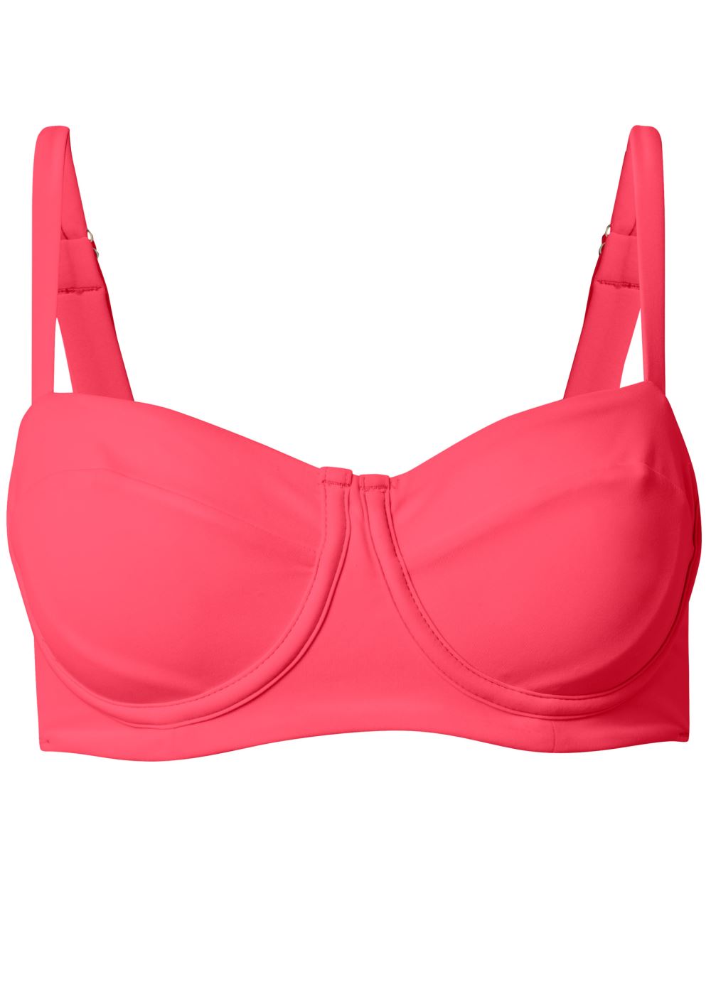 Venus Plus Size Uplift Balconette Top Bikini - Sunset Pink