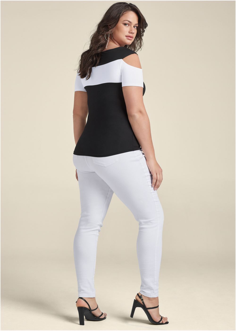 Venus Plus Size Color Block Top