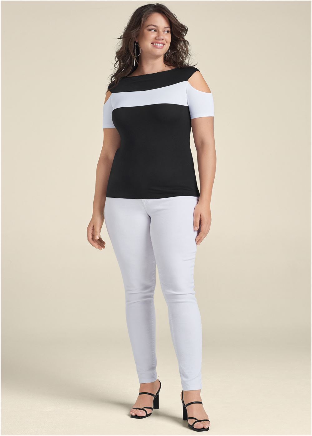 Venus Plus Size Color Block Top
