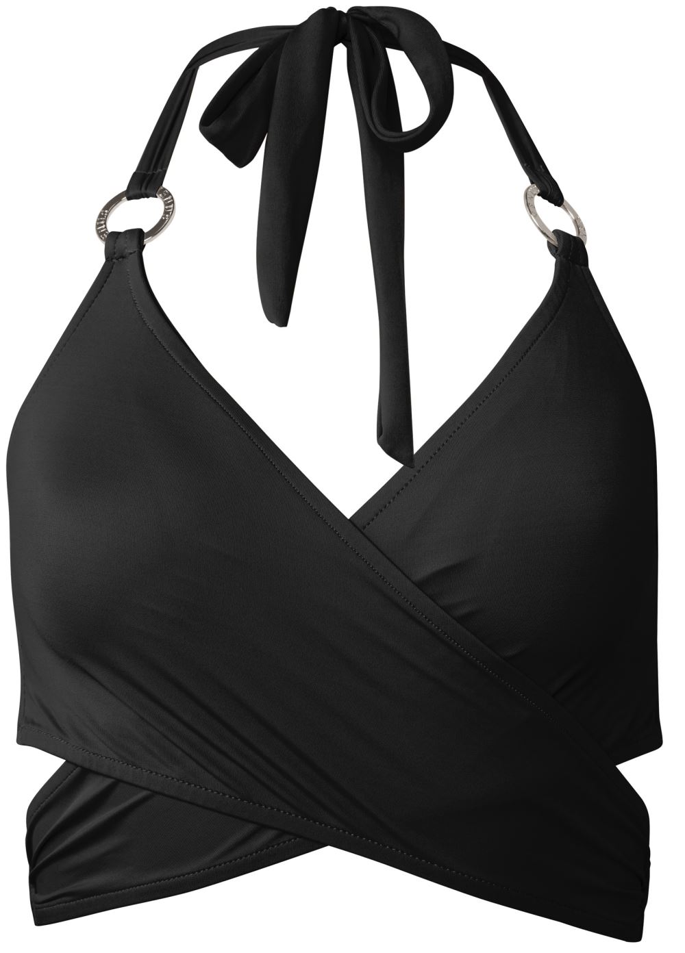 Venus Plus Size Underwire Wrap Top Bikini - Black Beauty