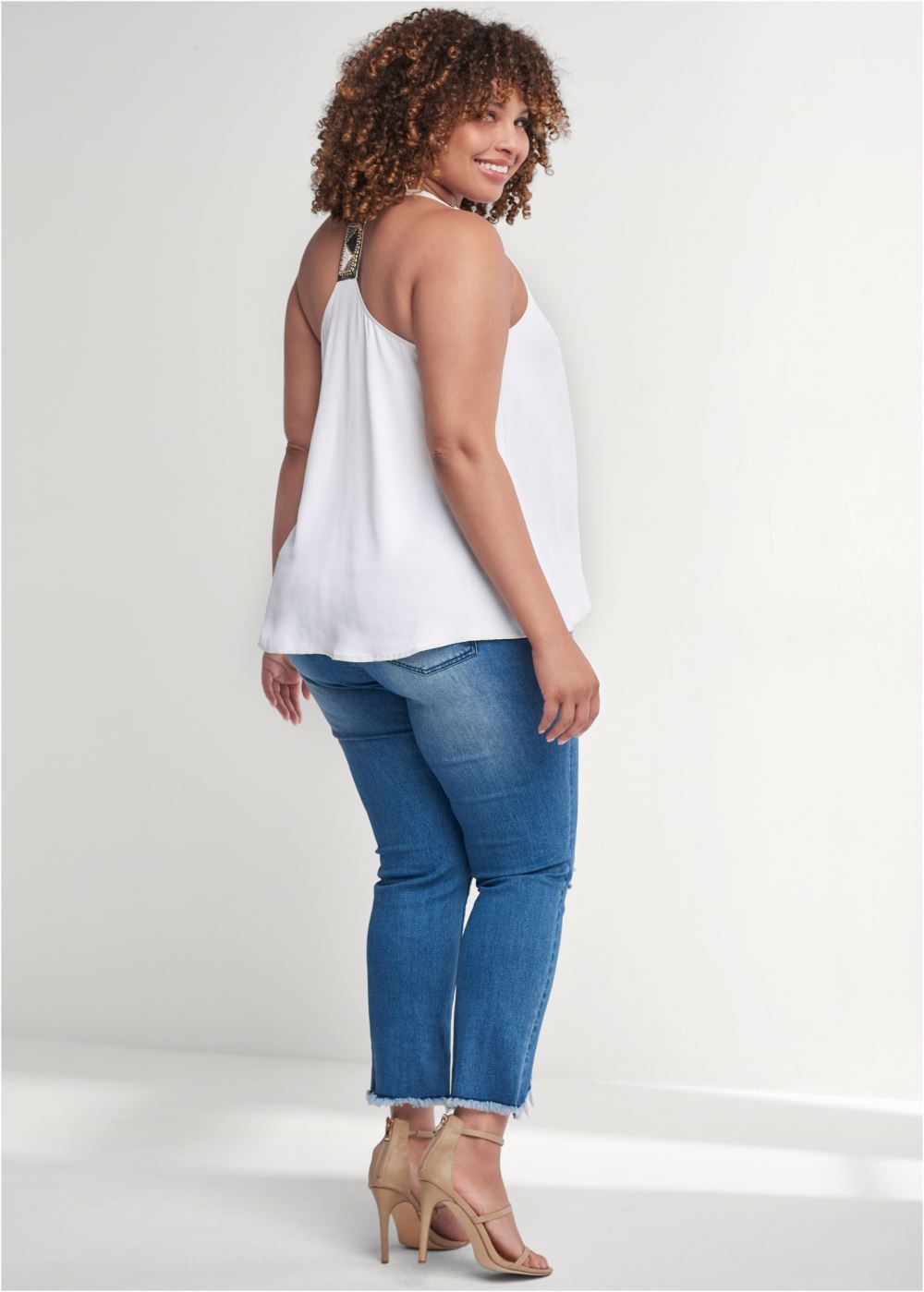Venus Plus Size Embellished Tank Top
