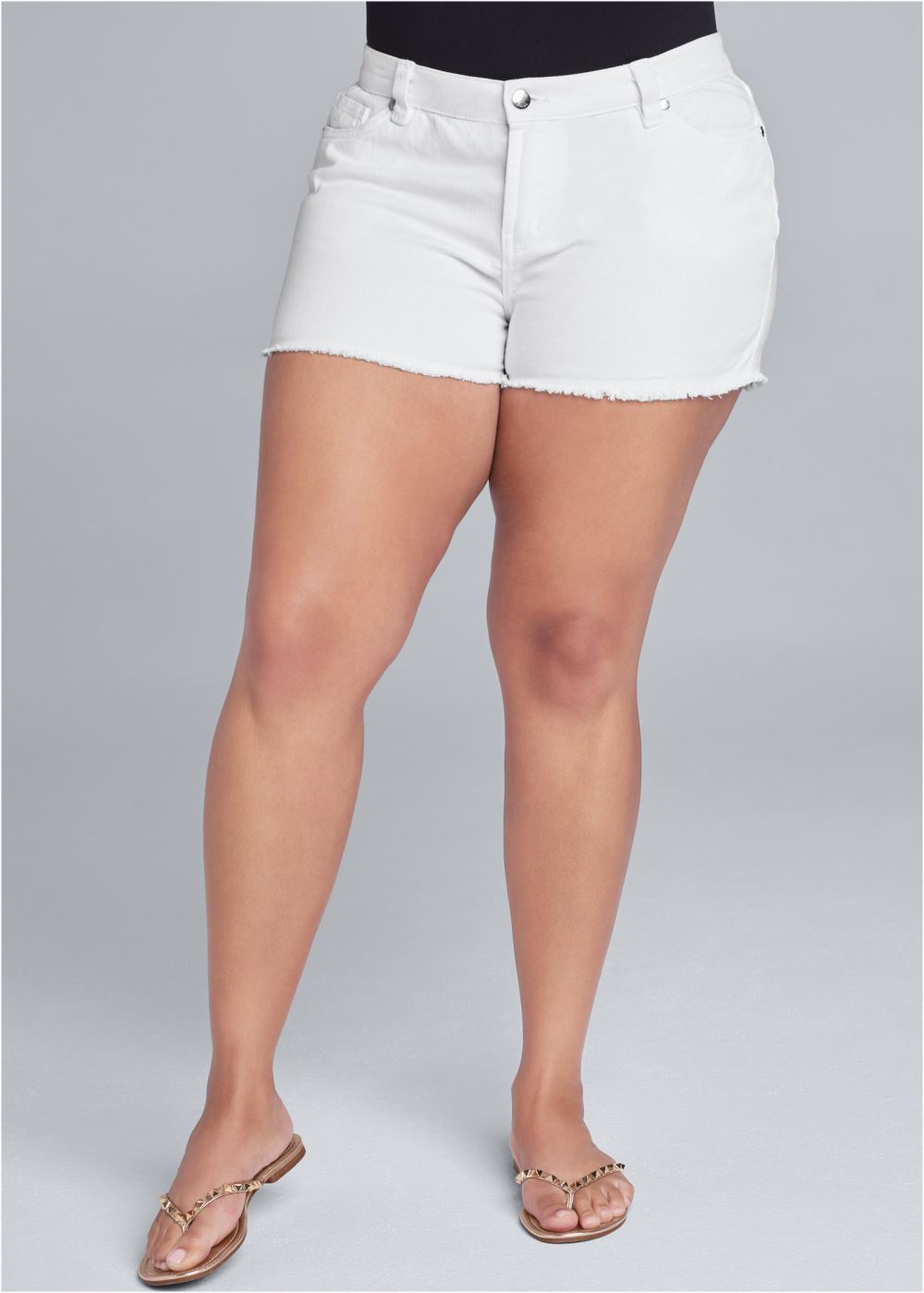 Venus White CUTOFF JEAN SHORTS