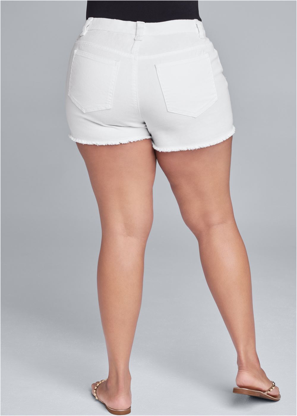 Venus White CUTOFF JEAN SHORTS