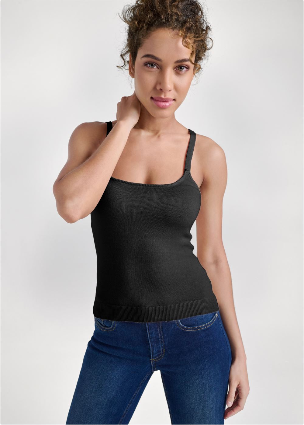 Venus Plus Size Faux-Cashmere Cardigan Set in Black