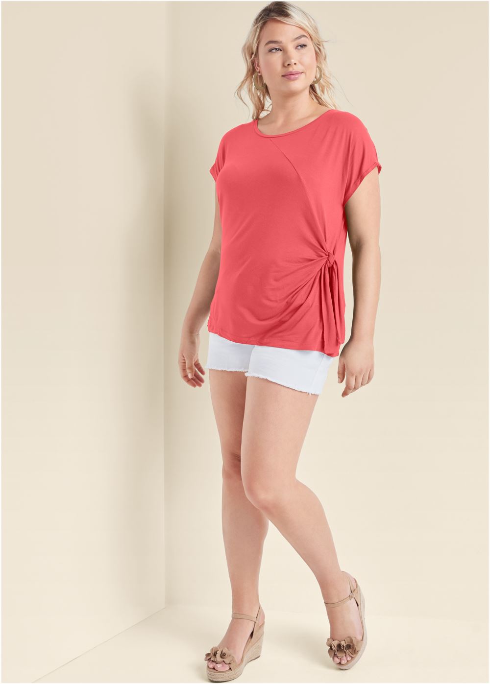 Venus Plus Size Tie Side Top