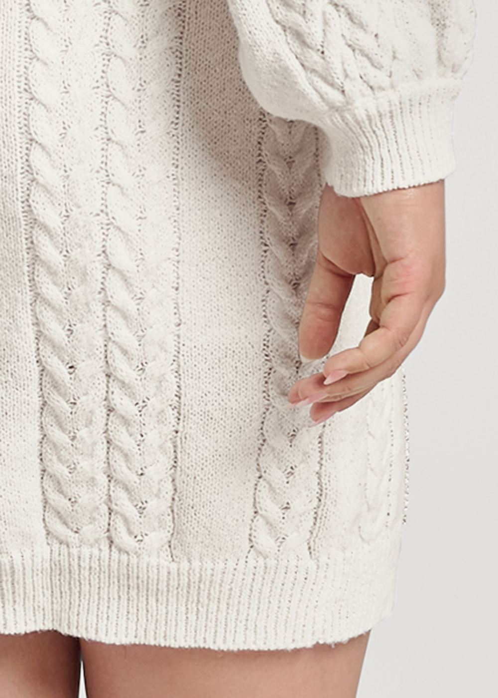 Venus Plus Size Rhinestone Embellished Sweater Dress