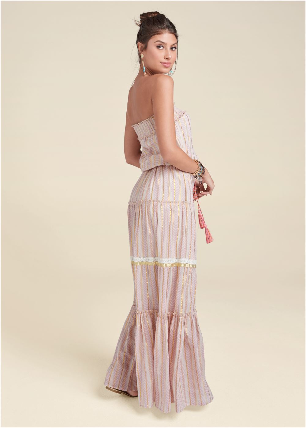 Venus Plus Size Embroidered Maxi Dress