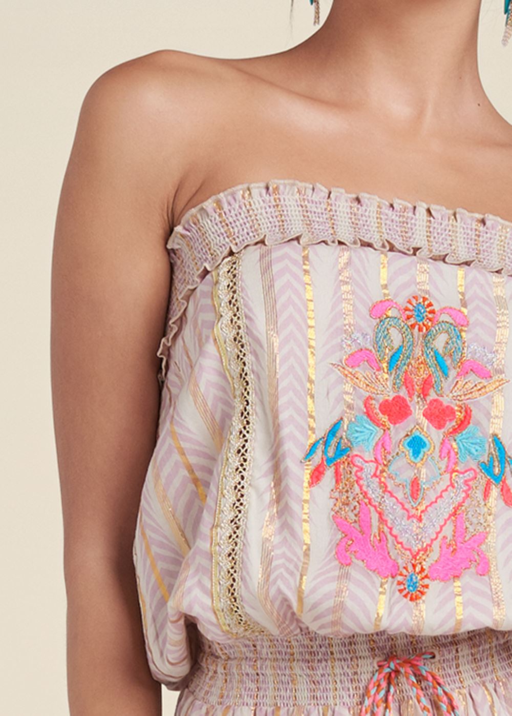 Venus Plus Size Embroidered Maxi Dress