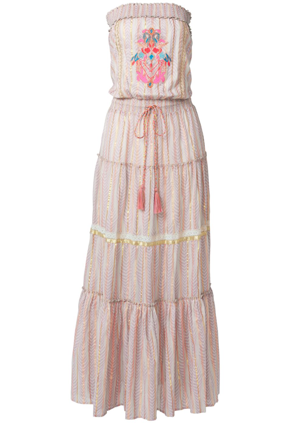 Venus Plus Size Embroidered Maxi Dress