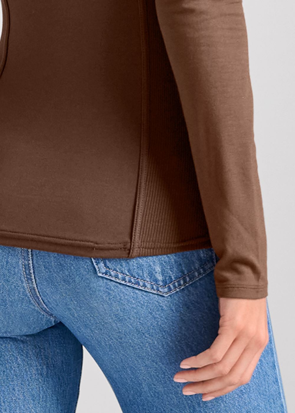 Venus Plus Size Casual Long Sleeve Top