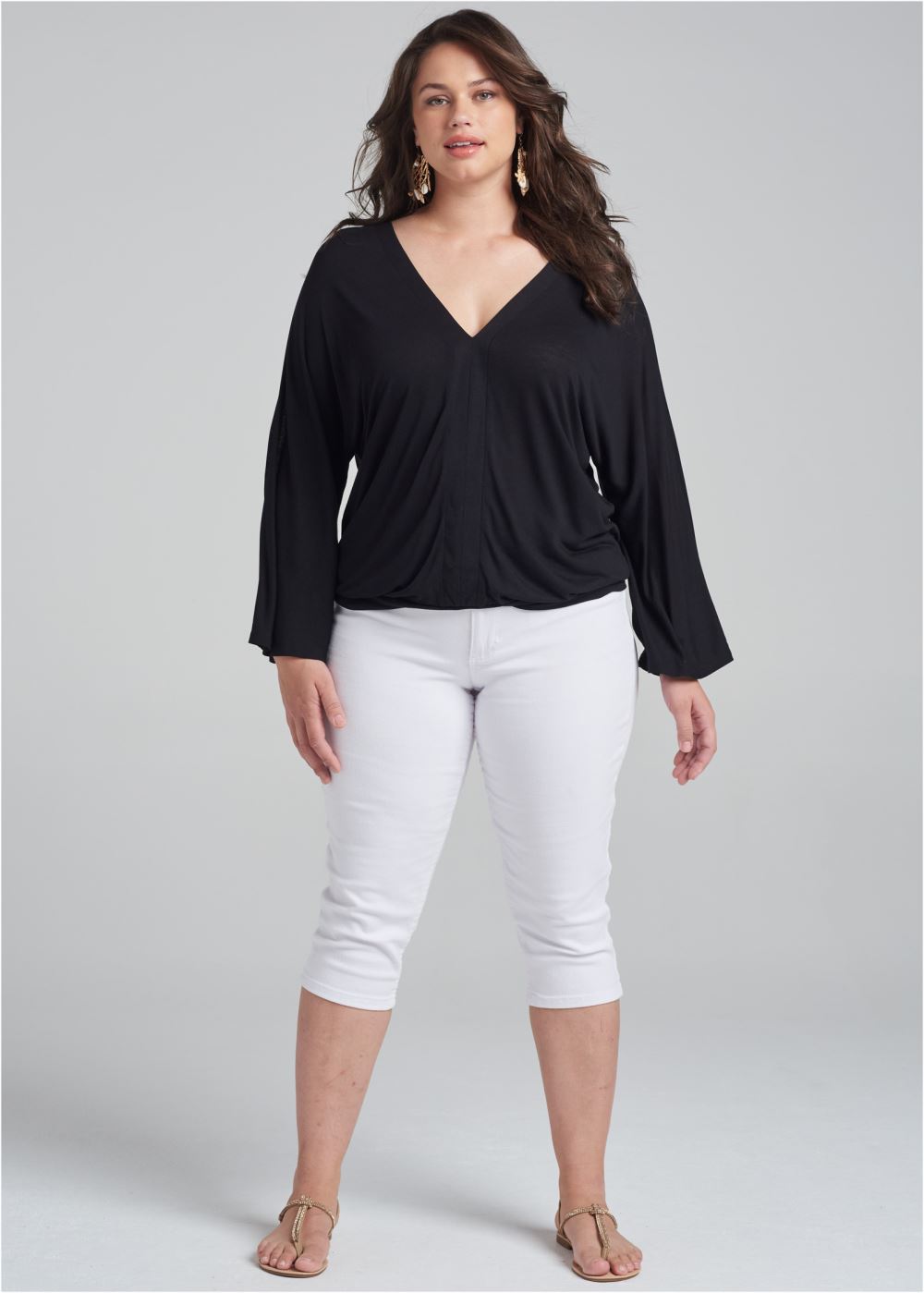 Venus Plus Size Banded Hem Top