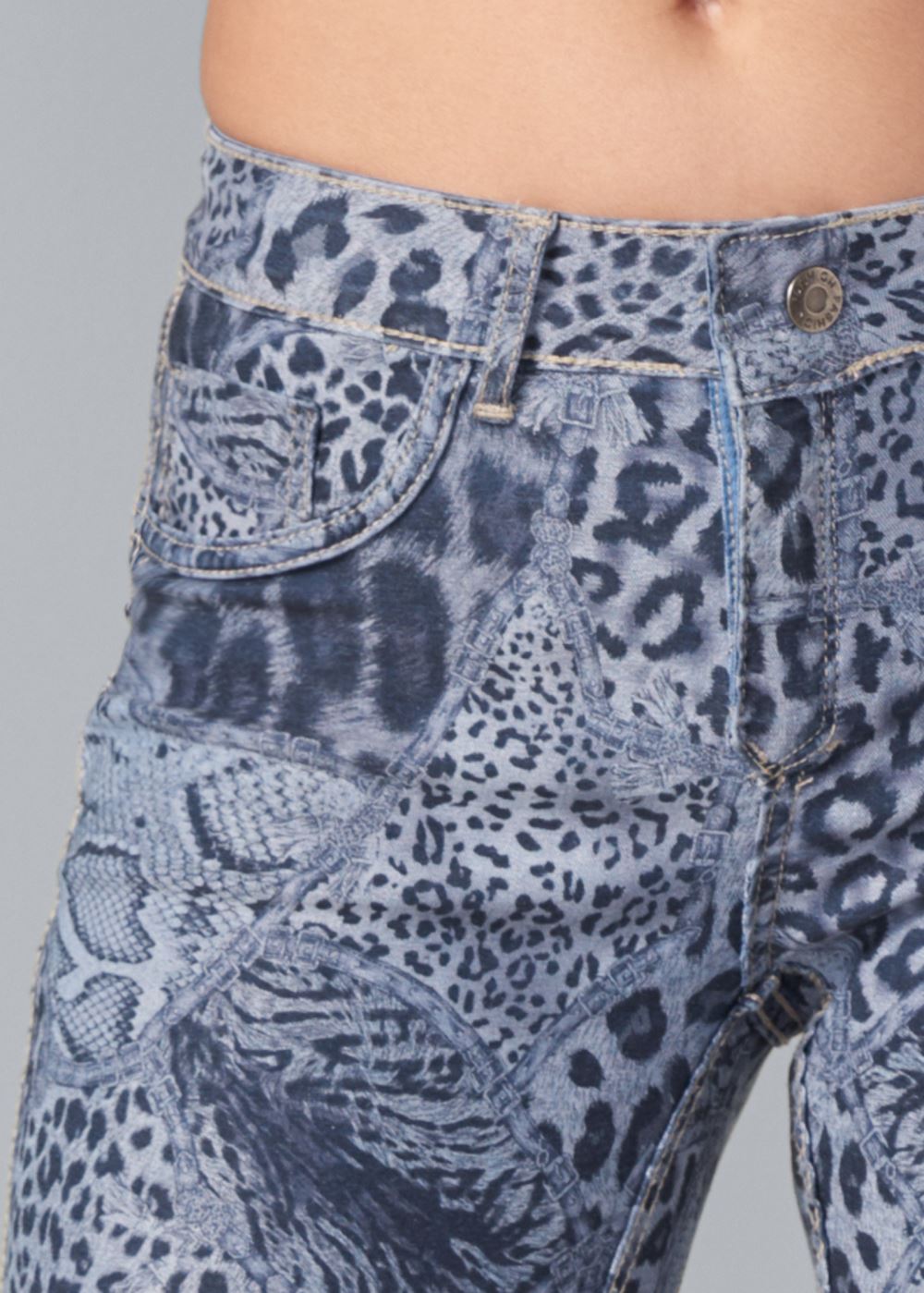 Venus Plus Size Reversible Jeans in Denim Blue