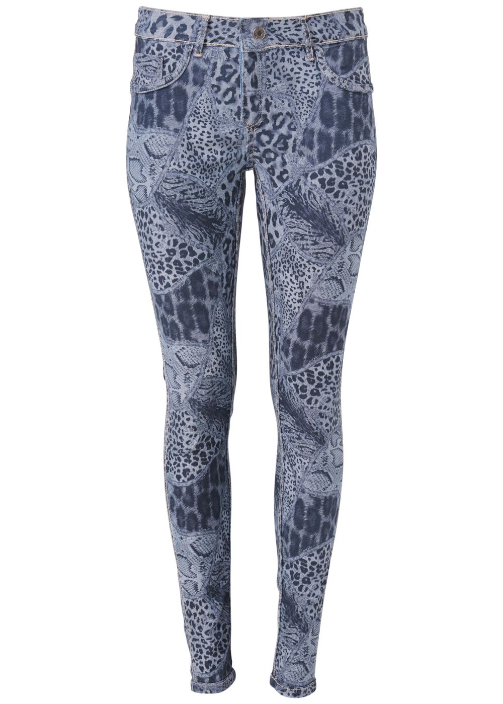 Venus Plus Size Reversible Jeans in Denim Blue