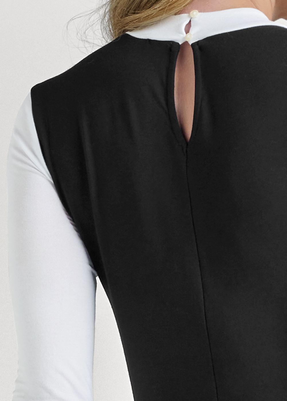 Venus Plus Size Asymmetrical Colorblock Top