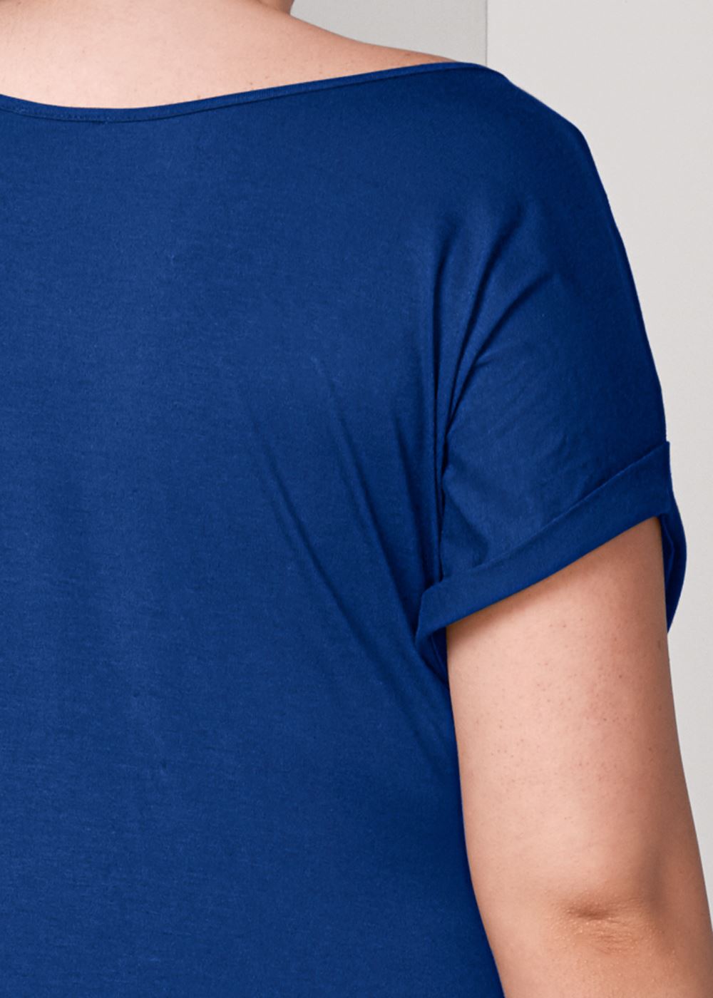 Venus Blue Ruched T Shirt Dress