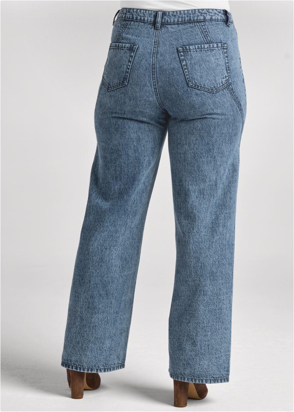 Venus Dark Cool Wash New Vintage Lace-Up Jeans