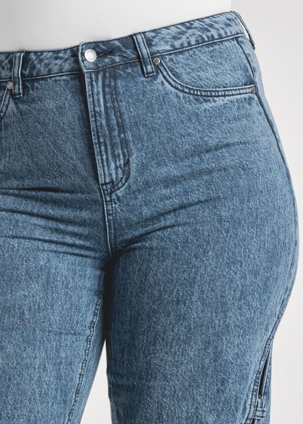 Venus Dark Cool Wash New Vintage Lace-Up Jeans
