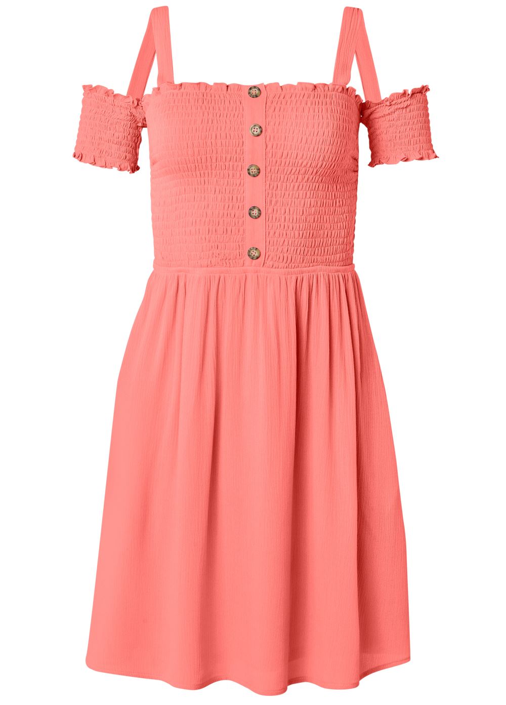Venus Plus Size Smocked A-Line Mini Dress