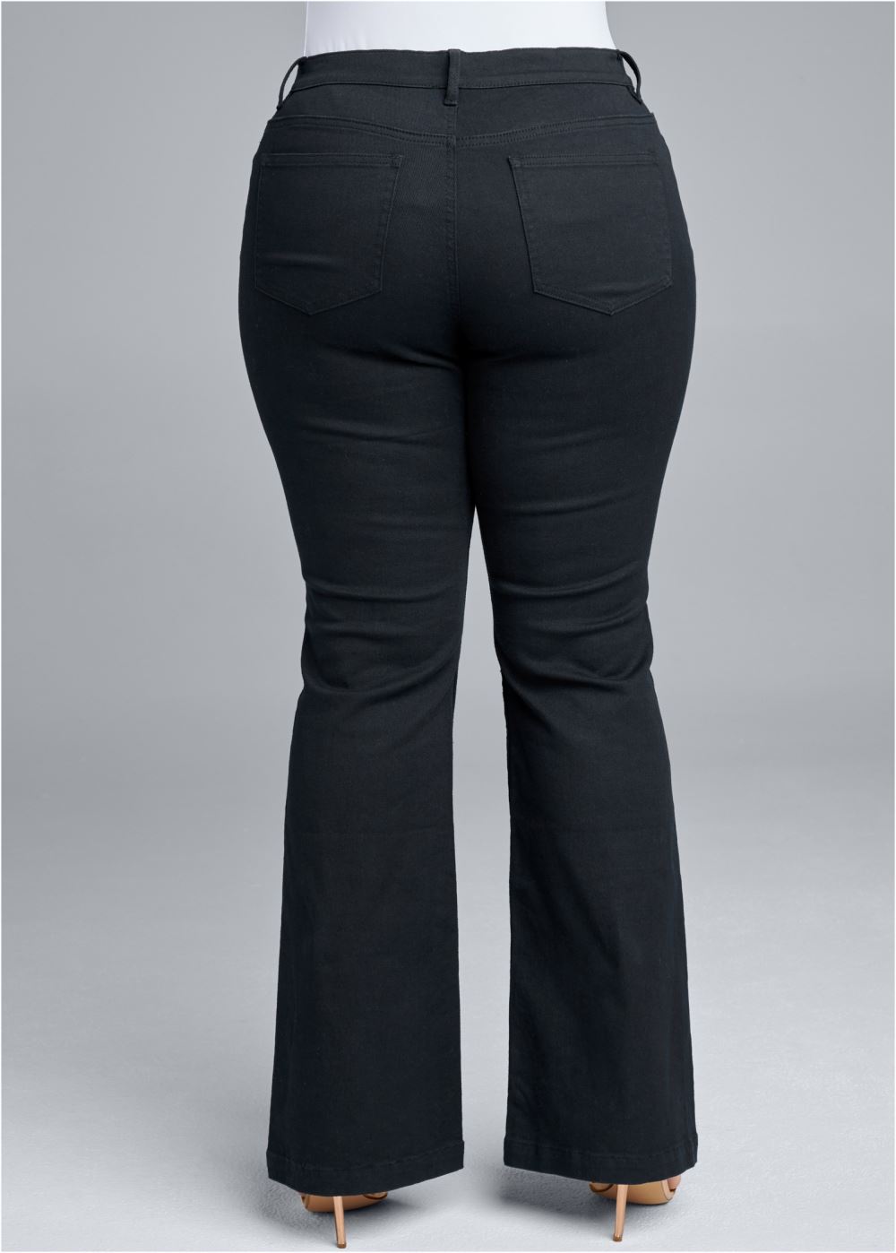 Venus Plus Size Bootcut Jeans in Black