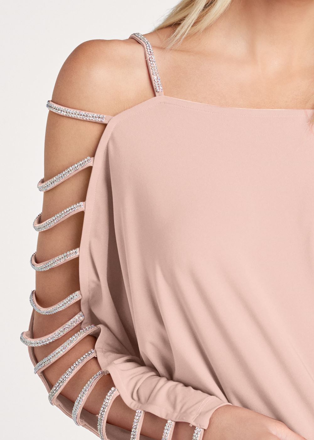 Venus Plus Size Rhinestone Sleeve Top