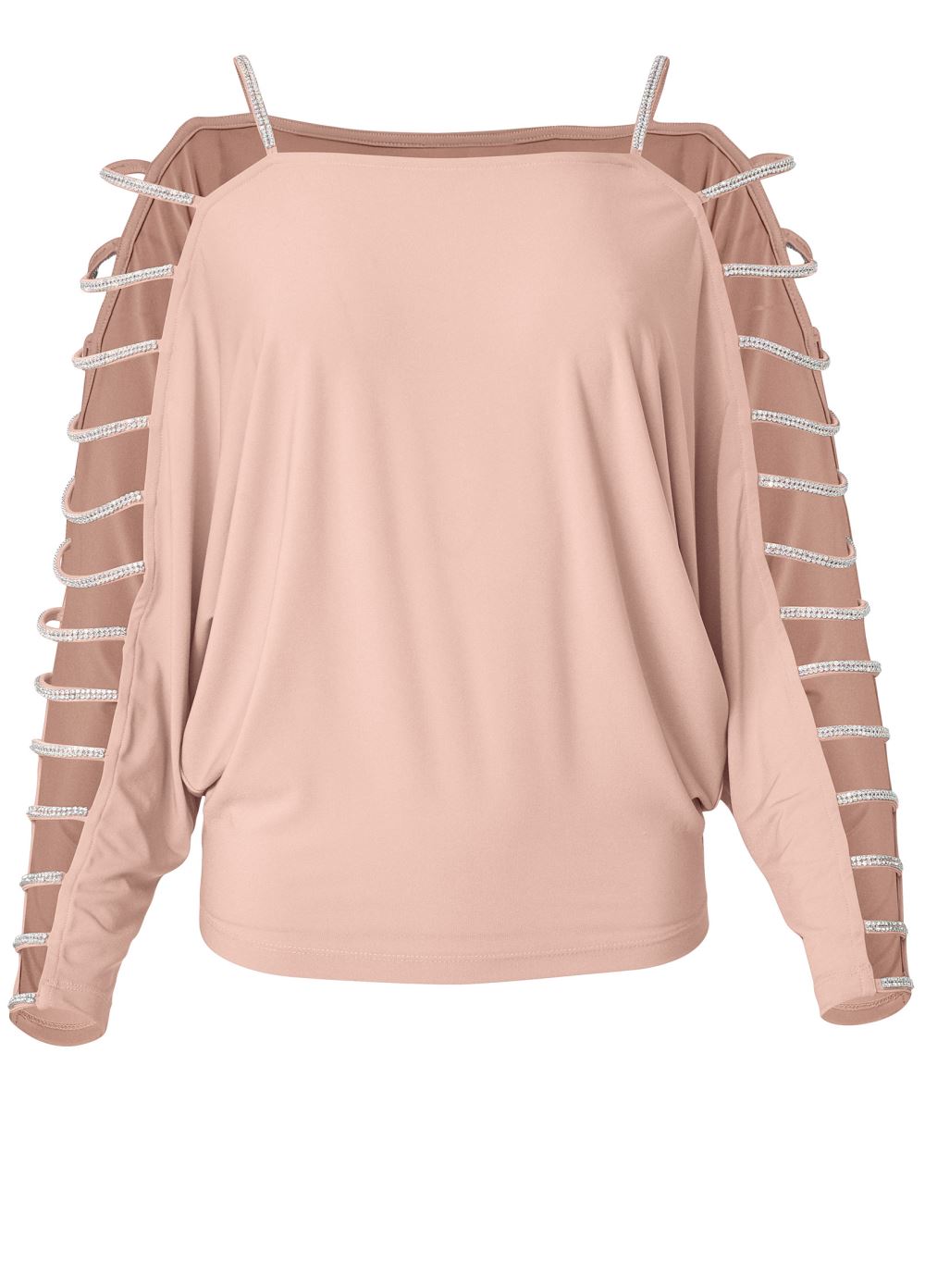 Venus Plus Size Rhinestone Sleeve Top