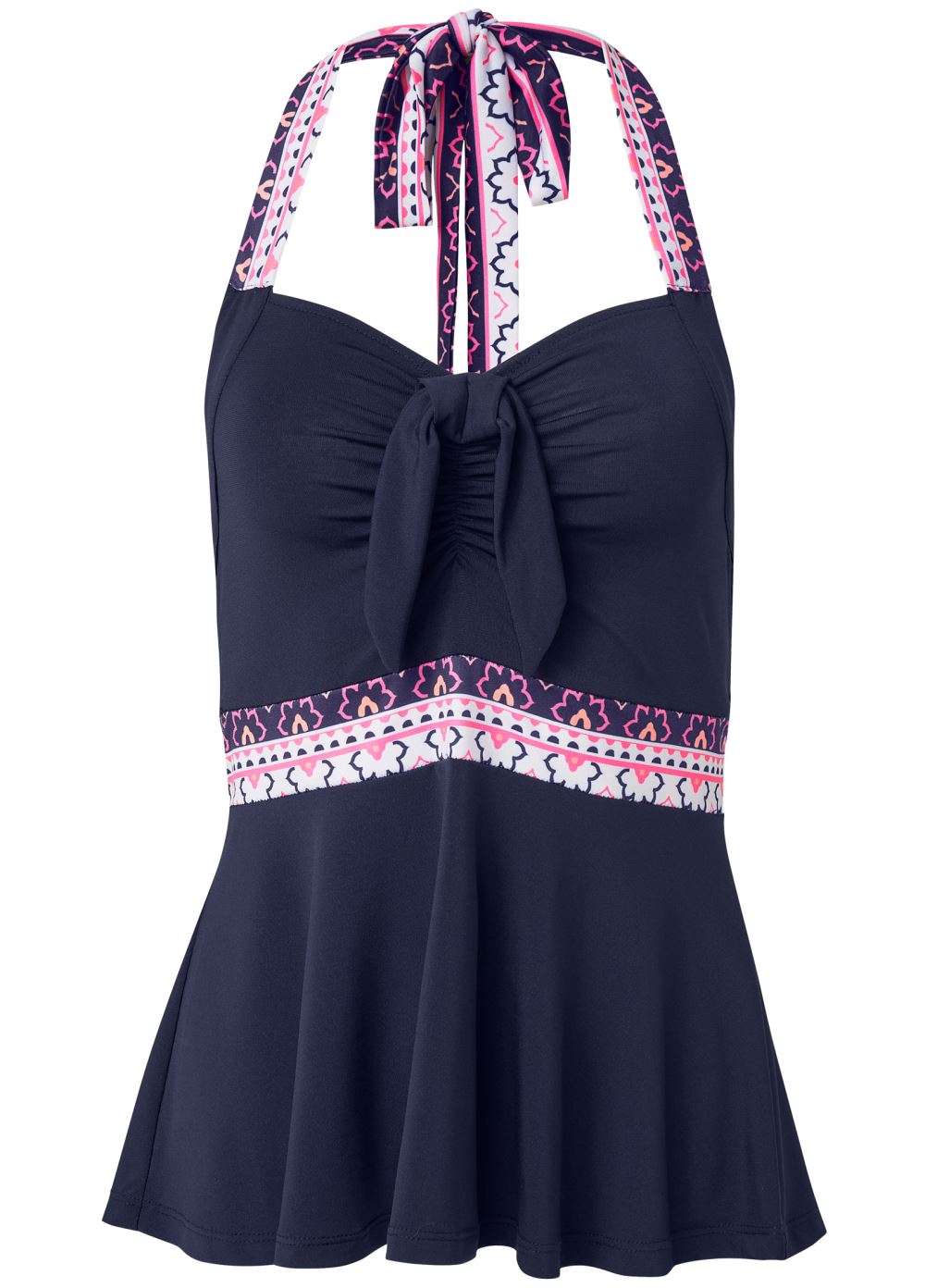Venus Plus Size Midnight Floral Border Top