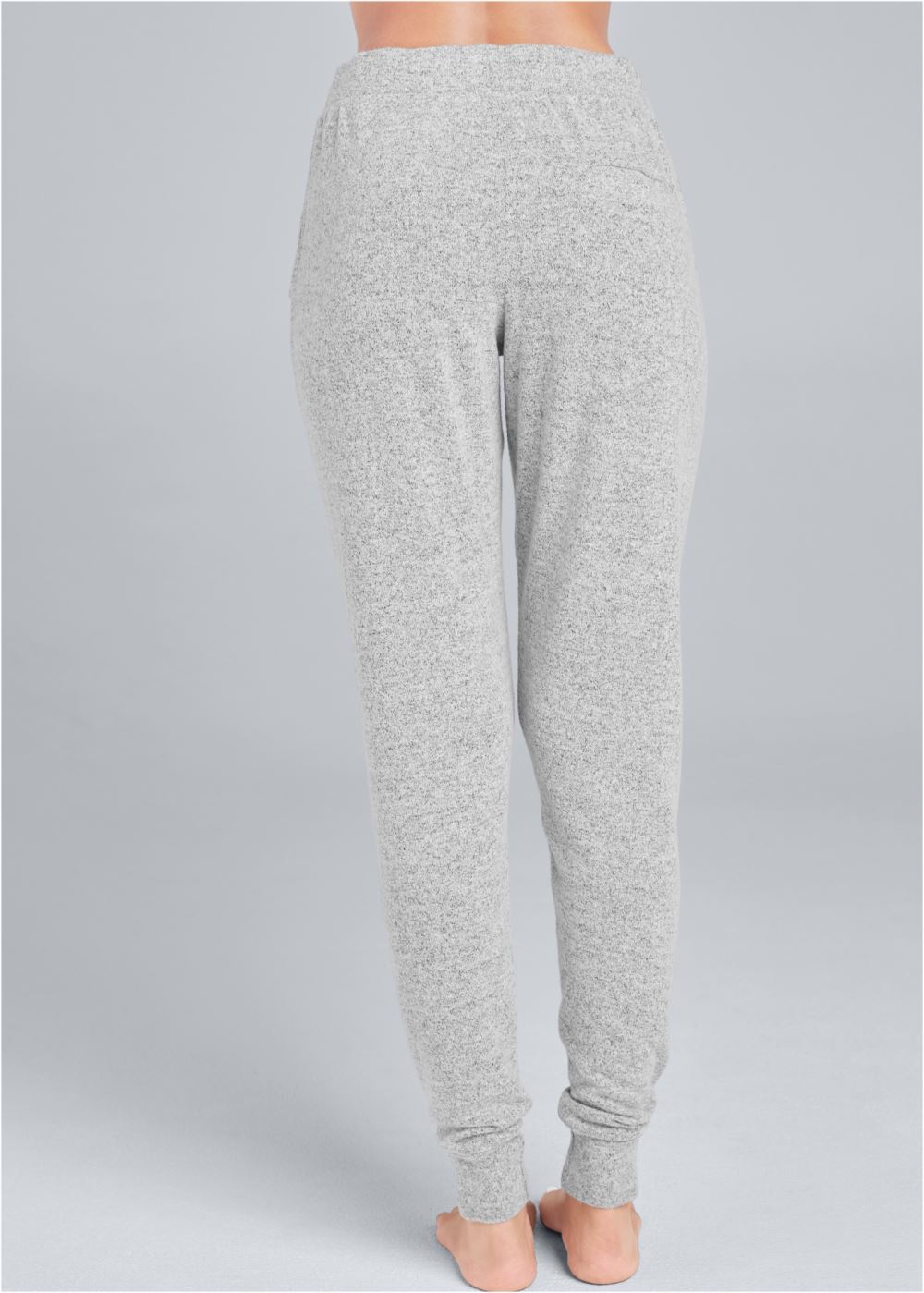 Venus Heather Grey Cozy Lounge Hacci Joggers